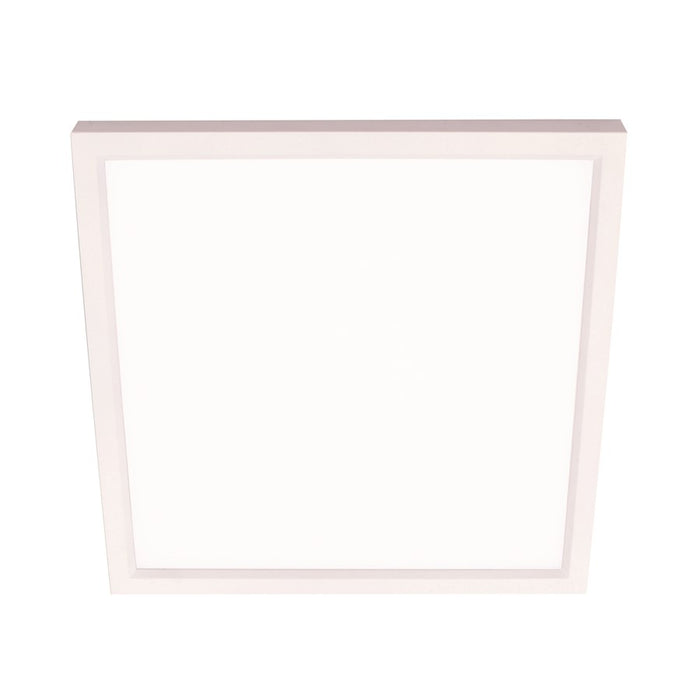 AFX Lighting Edge Square 1 Light 4" Flushmount, White/White - EGSF04LAJD1WH
