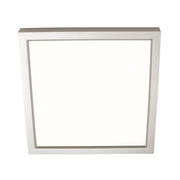 AFX Lighting Edge Square 1Lt 6" Flushmount, Nickel/White - EGSF06LAJD1SN