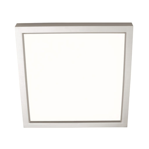 AFX Lighting Edge Square 1Lt 6" Flushmount, Nickel/White - EGSF06LAJD1SN