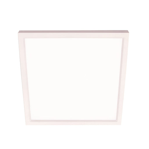 AFX Lighting Edge Square 1 Light 6" Flushmount, White/White - EGSF06LAJD1WH