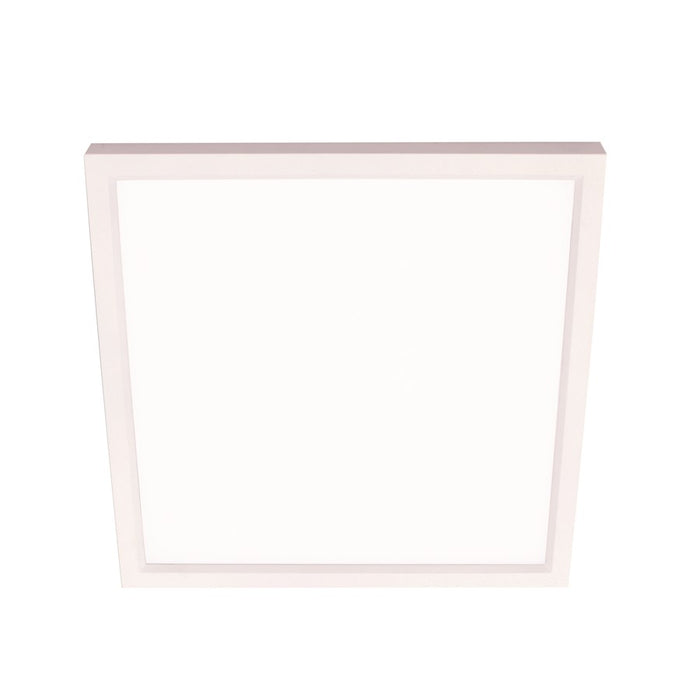 AFX Lighting Edge Square 1 Light 6" Flushmount, White/White - EGSF06LAJD1WH