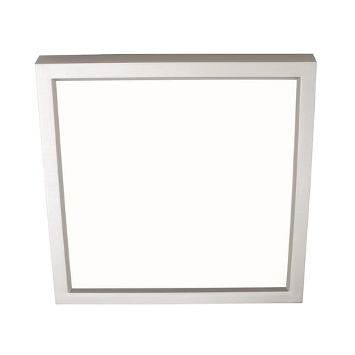 AFX Lighting Edge Square 1Lt 9" Flushmount, Nickel/White - EGSF09LAJD1SN