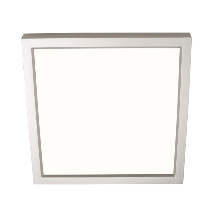 AFX Lighting Edge Square 1Lt 9" Flushmount, Nickel/White - EGSF09LAJD1SN