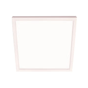 AFX Lighting Edge Square 1 Light 9" Flushmount, White/White - EGSF09LAJD1WH