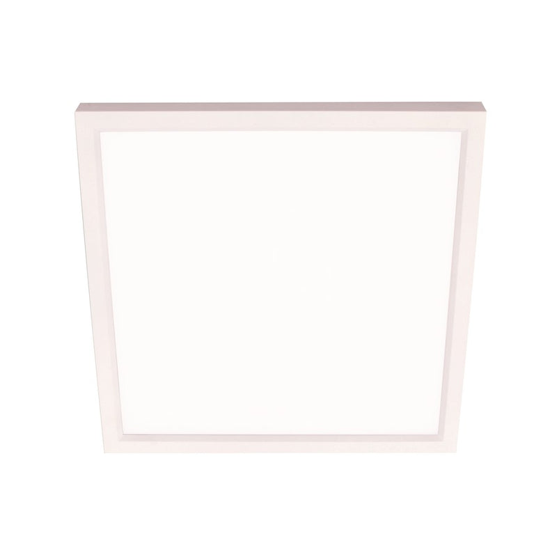 AFX Lighting Edge Square 1 Light 9" Flushmount, White/White - EGSF09LAJD1WH