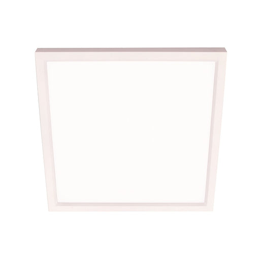 AFX Lighting Edge Square 1 Light 9" Flushmount, White/White - EGSF09LAJD1WH