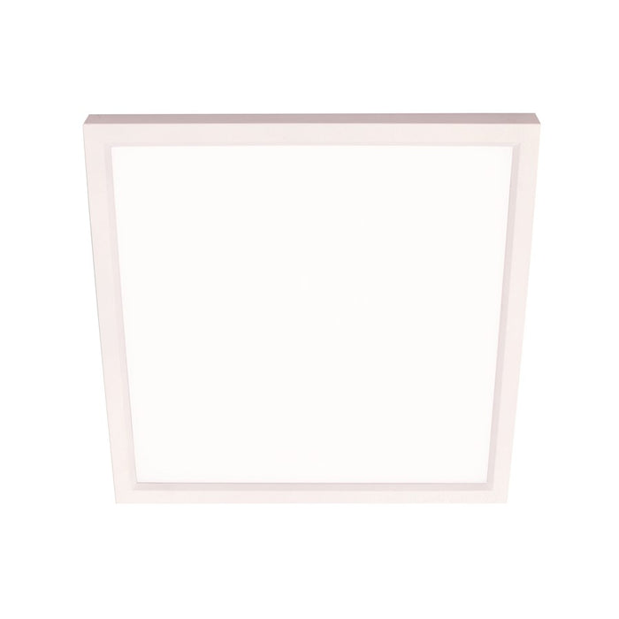 AFX Lighting Edge Square 1 Light 9" Flushmount, White/White - EGSF09LAJD1WH
