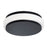 AFX Lighting Eris 1 Light 10" LED Ceiling Light, Black/White - EISF10LAJUDBK