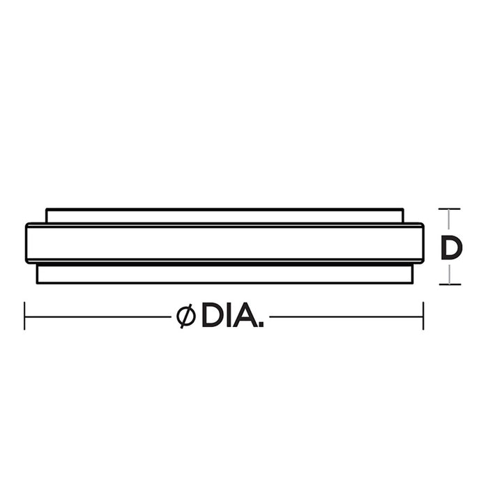 AFX Lighting Eris 1 Light 10" LED Ceiling Light, Black/White