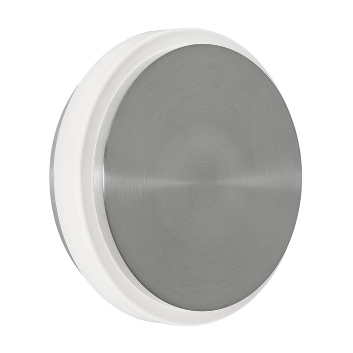 AFX Lighting Eris 1 Light 10" LED Ceiling Light, Nickel/White