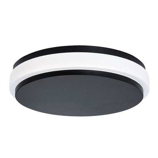 AFX Lighting Eris 1 Light 14" LED Ceiling Light, Black/White - EISF14LAJUDBK