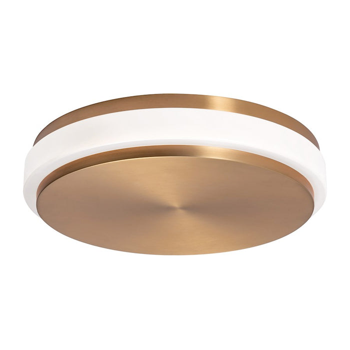 AFX Lighting Eris 1 Light 14" LED Ceiling Light, Brass/White - EISF14LAJUDLB