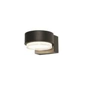 AFX Lighting Elm 1 Light Outdoor Sconce, Black/Black - ELMW0704LAJUDBK