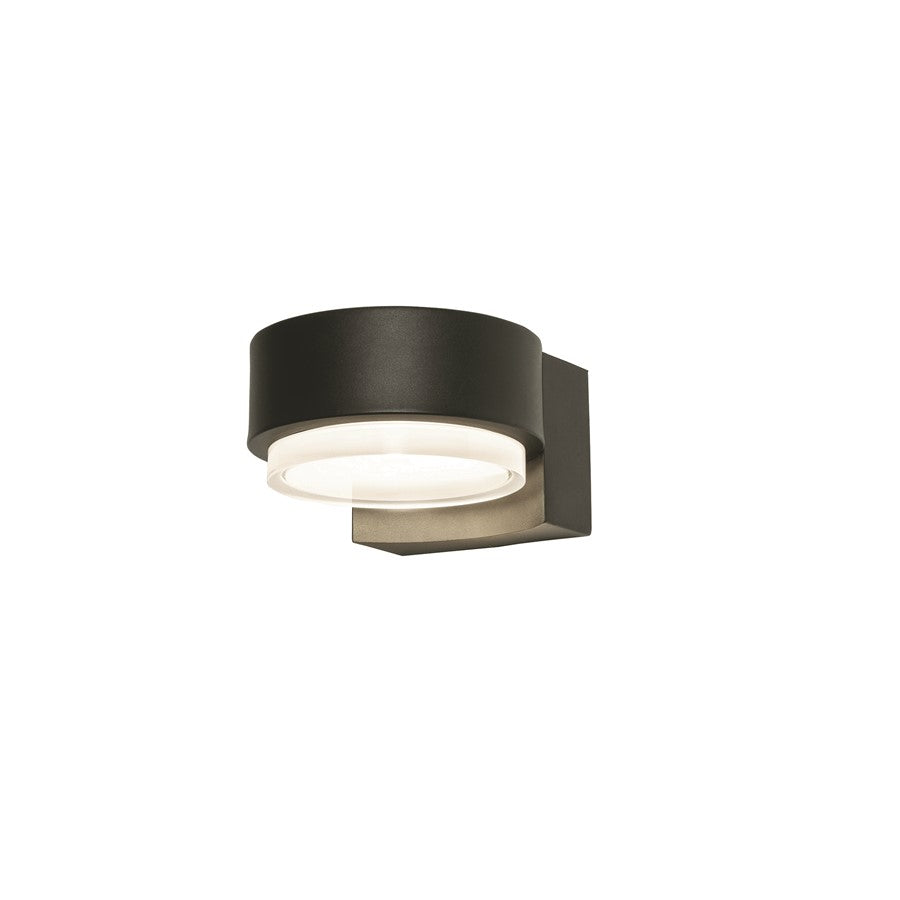 AFX Lighting Elm 1 Light Outdoor Sconce, Black/Black - ELMW0704LAJUDBK