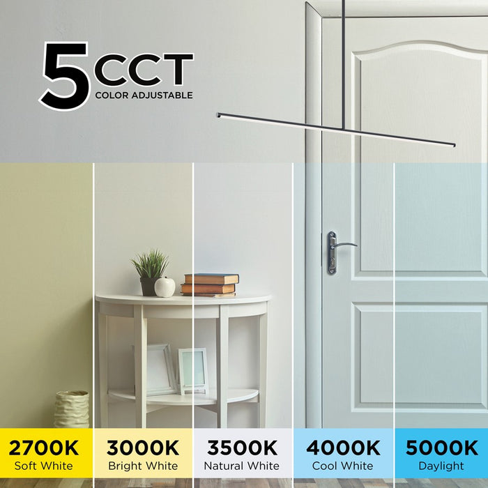 AFX Lighting Elizabeth 1 Light 42" Pendant, Brass/White