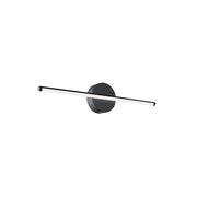 AFX Lighting Elizabeth 1 Light 24" Vanity Light, Black/White - ELZV2402LAJD4BK