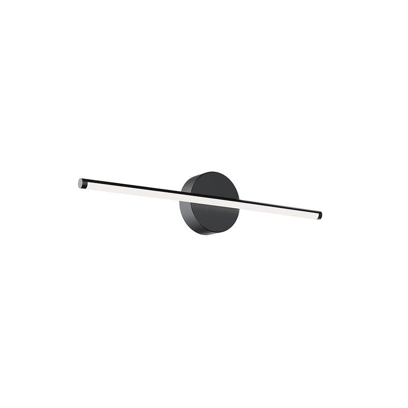 AFX Lighting Elizabeth 1 Light 24" Vanity Light, Black/White - ELZV2402LAJD4BK
