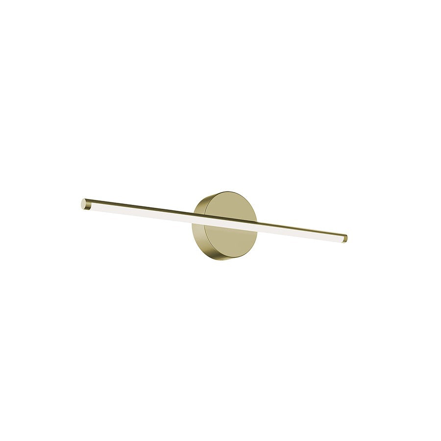 AFX Lighting Elizabeth 1 Light 24" Vanity Light, Brass/White - ELZV2402LAJD4LB