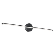 AFX Lighting Elizabeth 1 Light 36" Vanity Light, Black/White - ELZV3602LAJD4BK