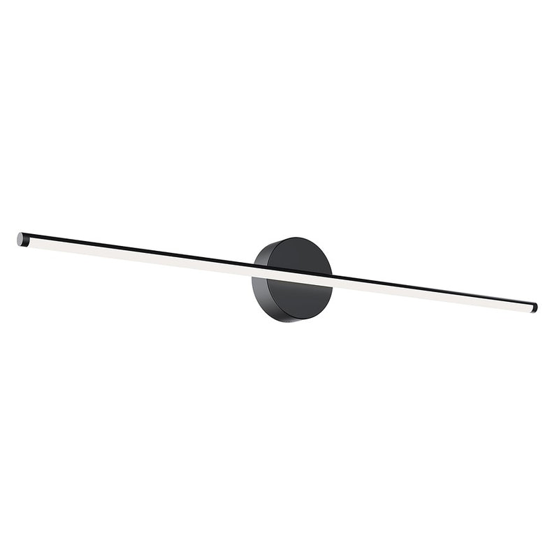 AFX Lighting Elizabeth 1 Light 36" Vanity Light, Black/White - ELZV3602LAJD4BK