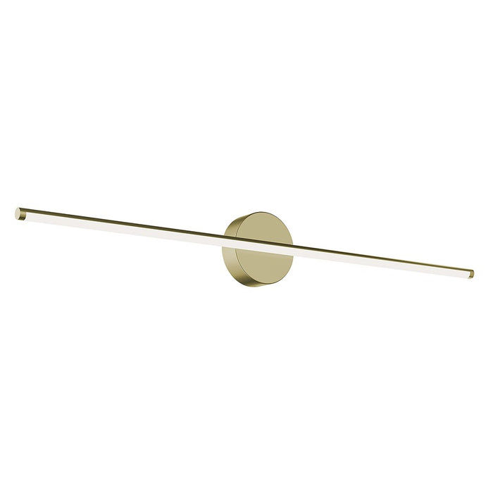 AFX Lighting Elizabeth 1 Light 36" Vanity Light, Brass/White - ELZV3602LAJD4LB