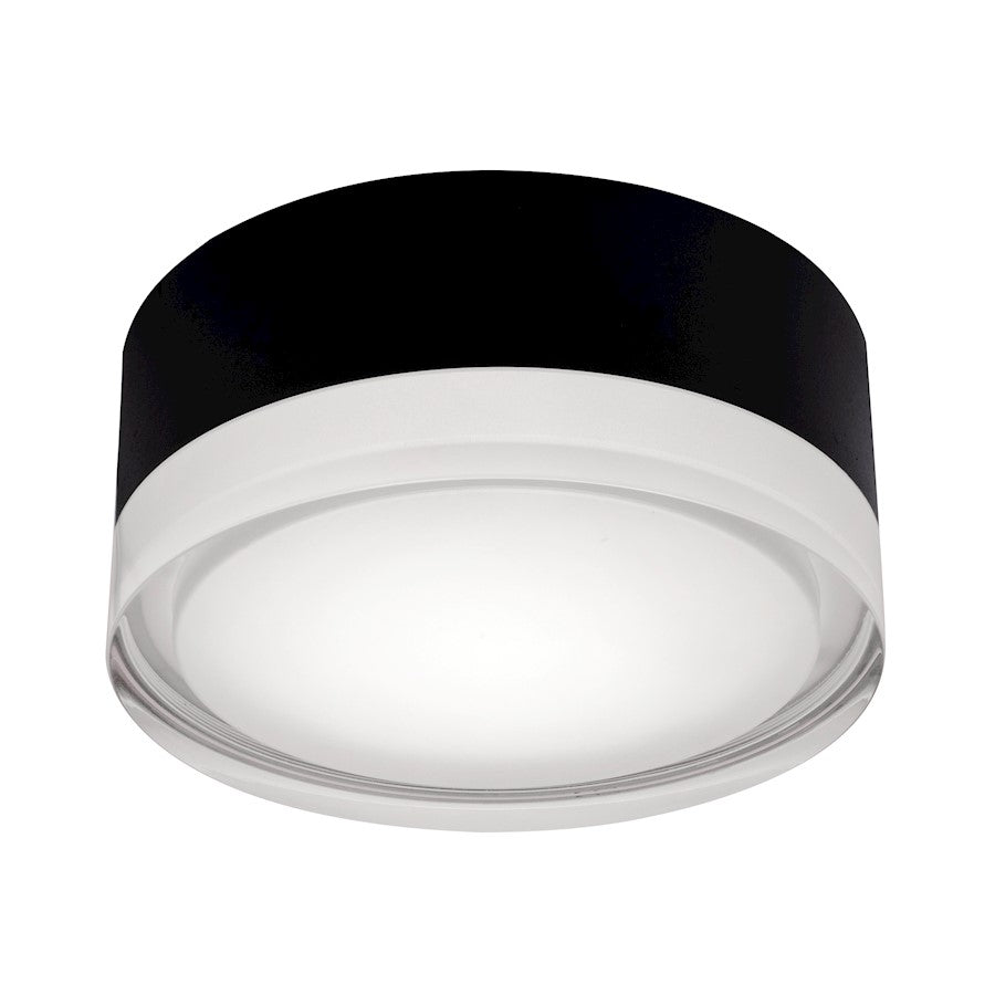 AFX Lighting Emma 1 Light 6" LED Ceiling Light, Black/White - EMAF06LAJD1BK