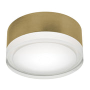 AFX Lighting Emma 6'' 1Lt LED Flush Mount, Light Antique Brs/Wht