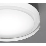 AFX Lighting Emma 6'' 1Lt LED Flush Mount, Light Antique Brs/Wht