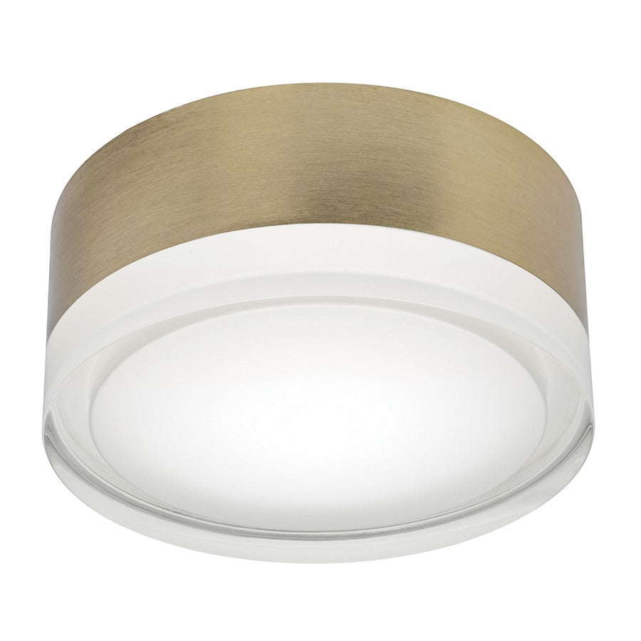 AFX Lighting Emma 1 Light 6" LED Ceiling Light, Brass/White - EMAF06LAJD1SB