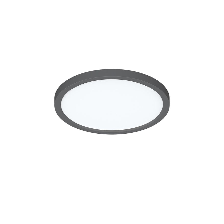 AFX Lighting Eon 1 Light 11" Flush Mount, Black/White - EONF11LAJD1BK