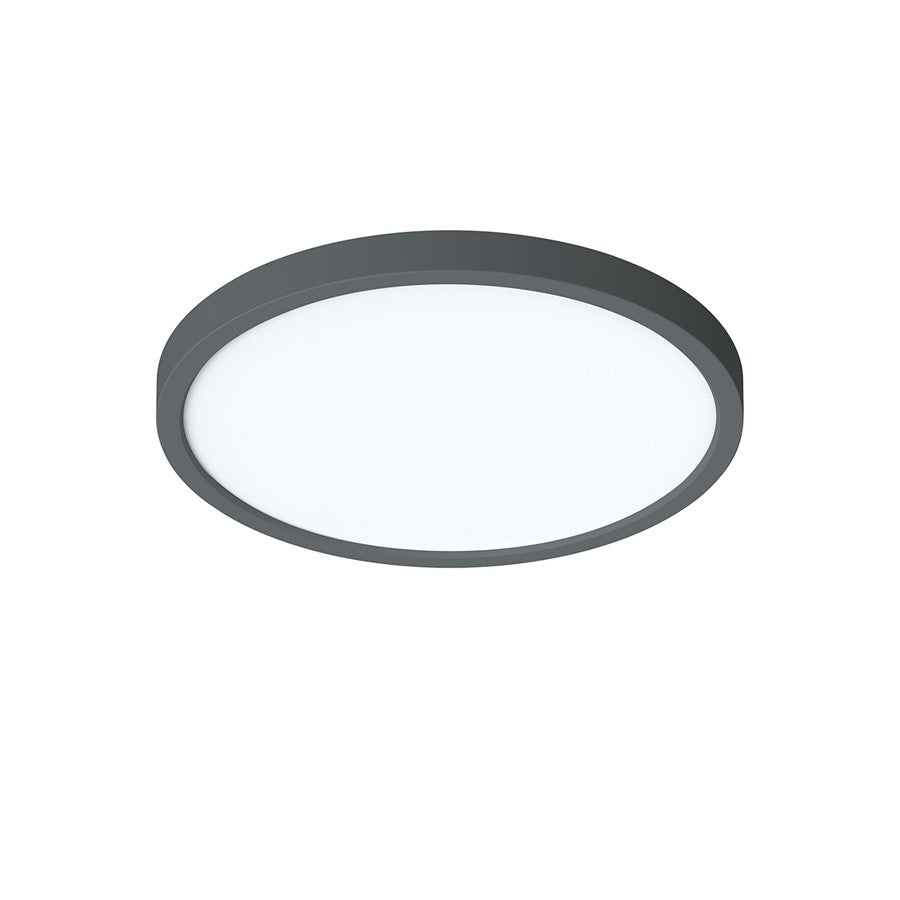 AFX Lighting Eon 1 Light 14" Flush Mount, Black/White - EONF14LAJD1BK
