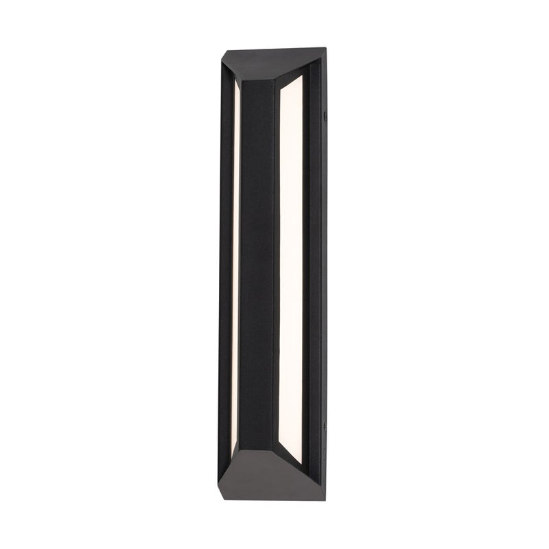 AFX Lighting Fulton 1 Light 18" Outdoor Sconce, Black/White