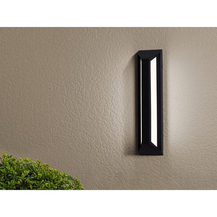 AFX Lighting Fulton 1 Light 18" Outdoor Sconce, Black/White