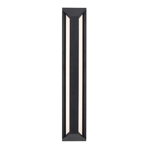AFX Lighting Fulton 1 Light 24" Outdoor Sconce, Black/White - FTNW0424LAJUDBK