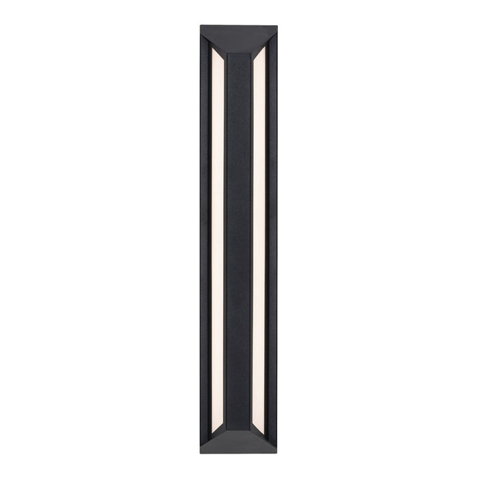 AFX Lighting Fulton 1 Light 24" Outdoor Sconce, Black/White - FTNW0424LAJUDBK