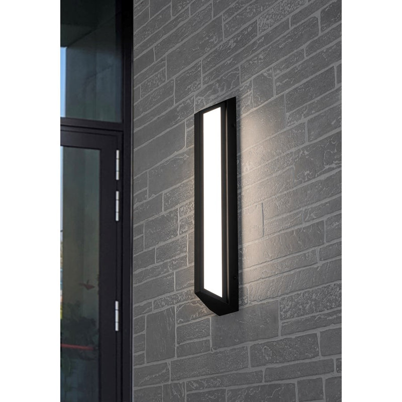 AFX Lighting Fulton 1 Light 24" Outdoor Sconce, Black/White