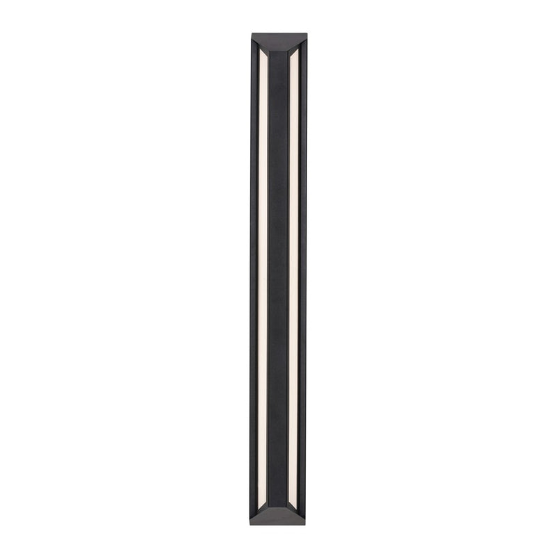 AFX Lighting Fulton 1 Light 36" Outdoor Sconce, Black/White - FTNW0436LAJUDBK