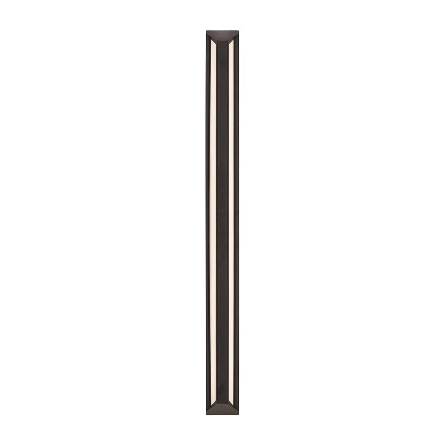 AFX Lighting Fulton 1 Light 48" Outdoor Sconce, Black/White - FTNW0448LAJUDBK