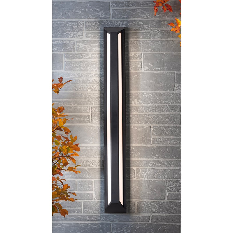 AFX Lighting Fulton 1 Light 48" Outdoor Sconce, Black/White