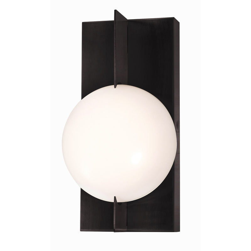 AFX Lighting Gates 10'' 1Lt LED Wall Sconce, Black/White