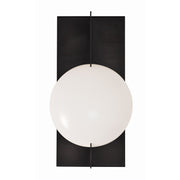 AFX Lighting Gates 10'' 1Lt LED Wall Sconce, Black/White