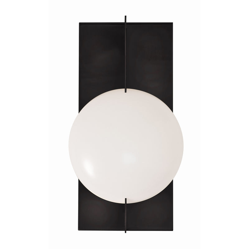 AFX Lighting Gates 10'' 1Lt LED Wall Sconce, Black/White