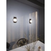 AFX Lighting Gates 10'' 1Lt LED Wall Sconce, Black/White
