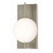 AFX Lighting Gates 10'' 1Lt LED Wall Sconce, Satin Nickel/Wht