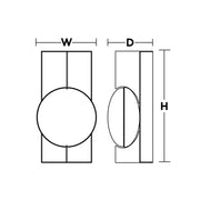 AFX Lighting Gates 10'' 1Lt LED Wall Sconce, Satin Nickel/Wht