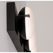 AFX Lighting Gates 24'' 3Lt LED Vanity Light, Black/White