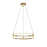 AFX Lighting Gemini 2LT 24'' LED Pendant, Gold/White - GEMP24LAJUDGD