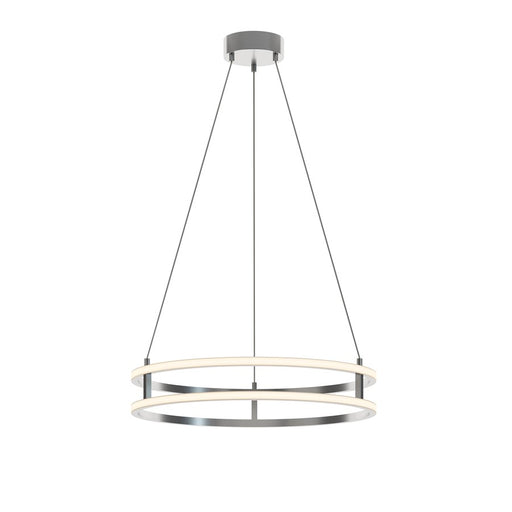AFX Lighting Gemini 2LT 24'' LED Pendant, Painted Nickel/White - GEMP24LAJUDNP