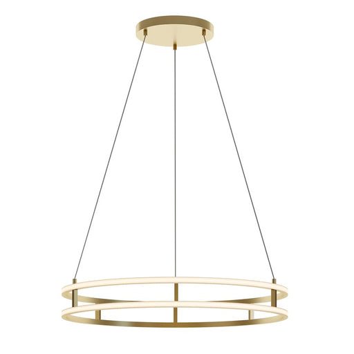 AFX Lighting Gemini 2LT 32'' LED Pendant, Gold/White - GEMP32LAJUDGD