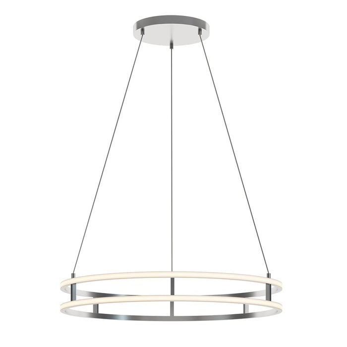 AFX Lighting Gemini 2LT 32'' LED Pendant, Painted Nickel/White - GEMP32LAJUDNP